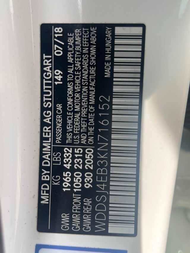 2019 Mercedes-Benz CLA 250 CLA 250