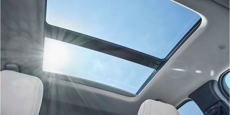 2026 Buick Encore GX interior featuring an available panoramic moonroof