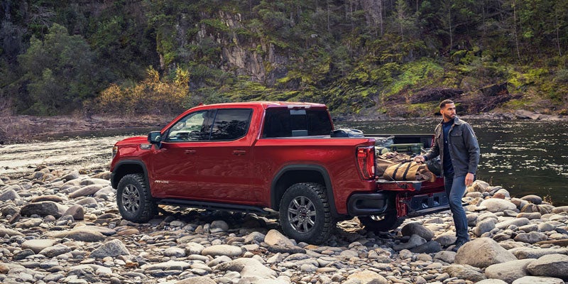 2026 GMC Sierra 1500 MultiPro tailgate with cargo